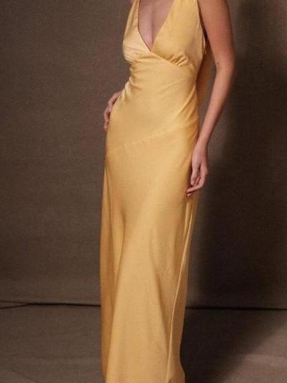 Meshki yellow maxi dress